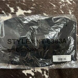 Zenana Outfitters Black Seamless Tube Tank Top